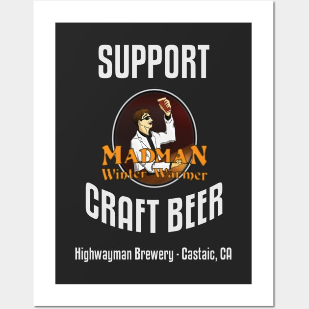 HMB Support Craft Beer: Winter Warmer Wall Art by kevos